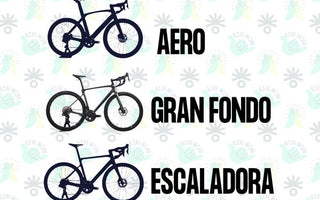 ¿En qué se diferencian una bicicleta Aero, una Escaladora y una Gran Fondo?