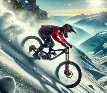 Éric Barone bate el récord mundial de velocidad en bicicleta de montaña sobre nieve