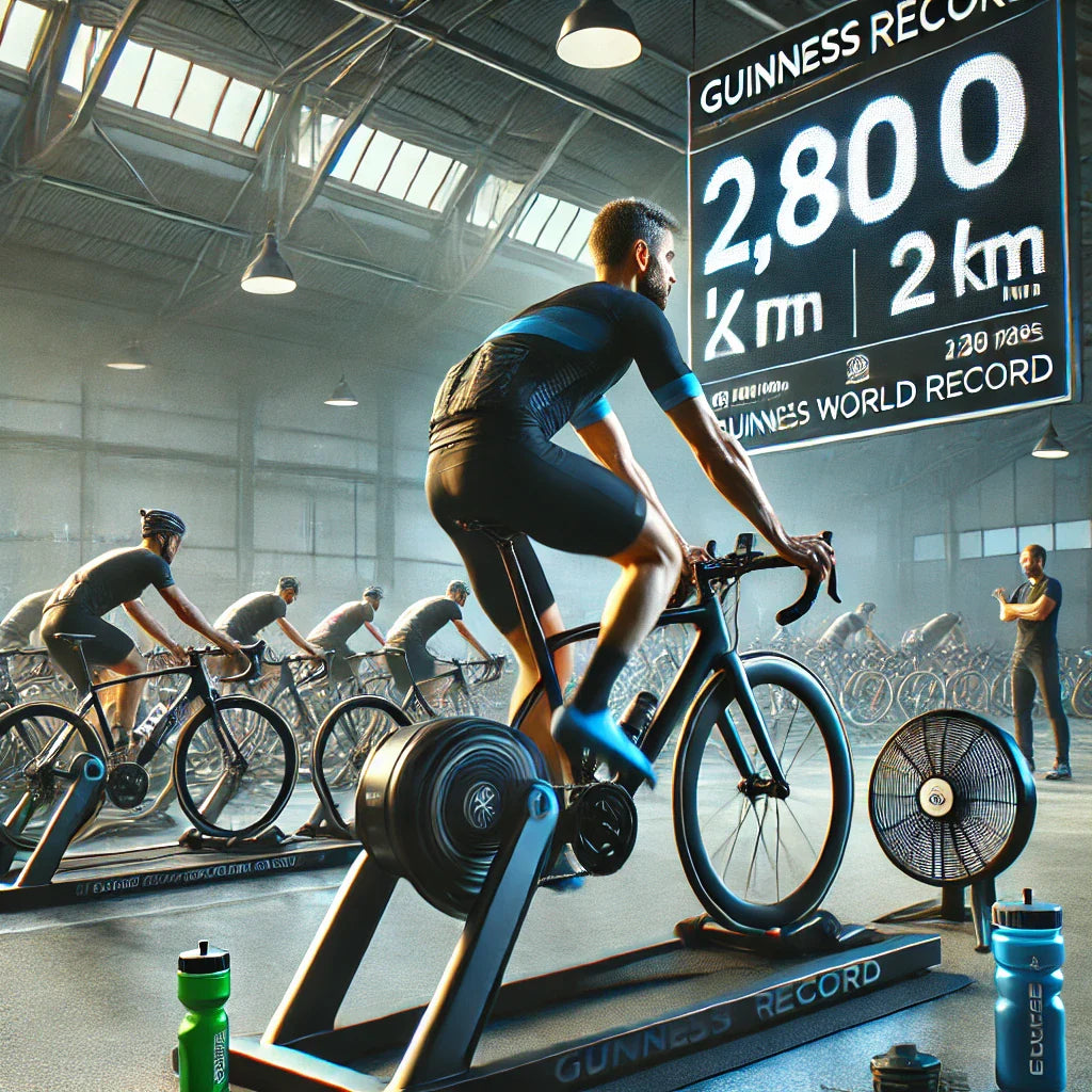 El récord Guinness de Julián Sanz: ¡2.800 kilómetros en 6 días pedaleando sobre un rodillo!